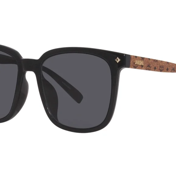 MCM 54mm Black Sunglasses with Brown Logo Case NEW - Picture 1 of 7